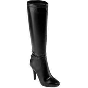 Knee length Nine&Co. 9&Co. high heel black boots